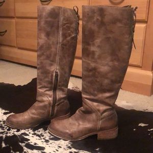 Knee High Leather Corral Boots